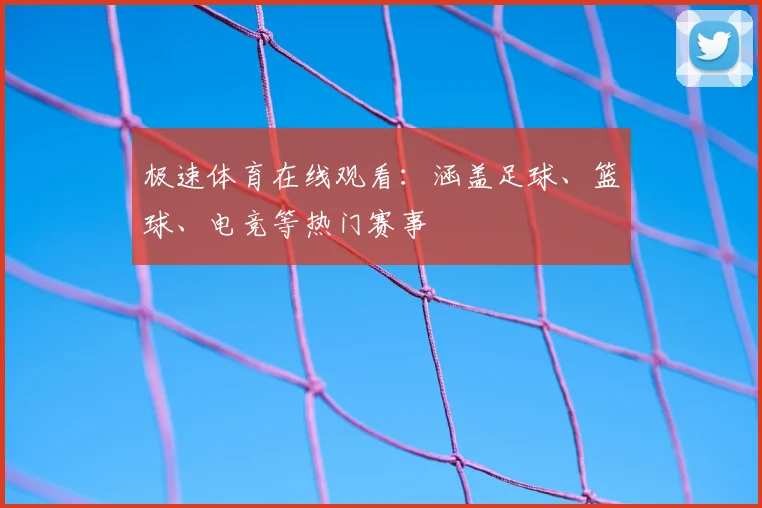 极速体育在线观看:涵盖足球、篮球、电竞等热门赛事